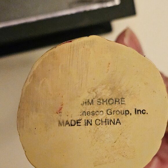 Vtg. 2002 Jim Shore 3.5" Santa Ornament. Santa holding orange tabby cat. - Picture 5 of 7